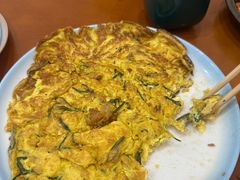 野山葱炒土鸡蛋-五台山大锅饭