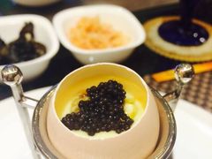 鱼籽酱鹅肝蒸蛋-丹鼎铁板料理