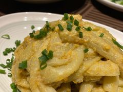 咸蛋黄茄子-汤家茗苑·精致私房菜(白沙店)