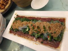 蒜蓉蒸秋葵-北京老铺烤鸭(高新店)