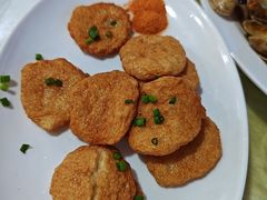 香煎手打墨鱼饼-考记泥焗鸡农庄·海鲜(北洛秘境店)