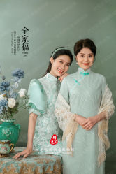 -时光纪亲子全家福照相馆(静安店母女写真父母纪念照)