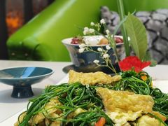 沙葱炒鸡蛋-三江源美食城
