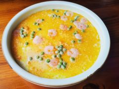 咸蛋黄虾仁蒸蛋-尚岛私房菜(西方巷店)