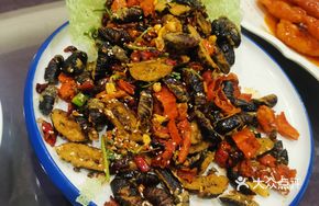 Dry-Fried Silkworm Pupae
