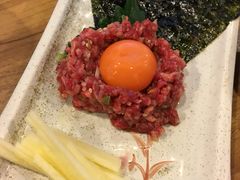 生拌牛肉-炼火烤肉店