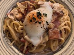 忌廉汁培根意大利扁面配水波蛋-Cyclus Craft Kitchen薩克思手工厨房