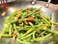 干锅扁豆丝-绿茶餐厅(华联万柳店)