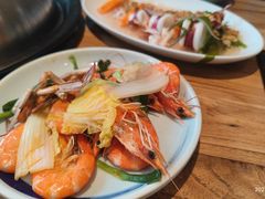 清蒸本地盐旺虾-三个渔夫·蒸汽海鲜(万德大厦店)