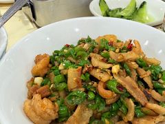 青椒炒油渣-笨罗卜浏阳菜馆(太平街店)