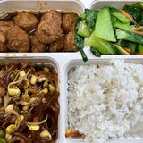 红烧小丸子盒饭