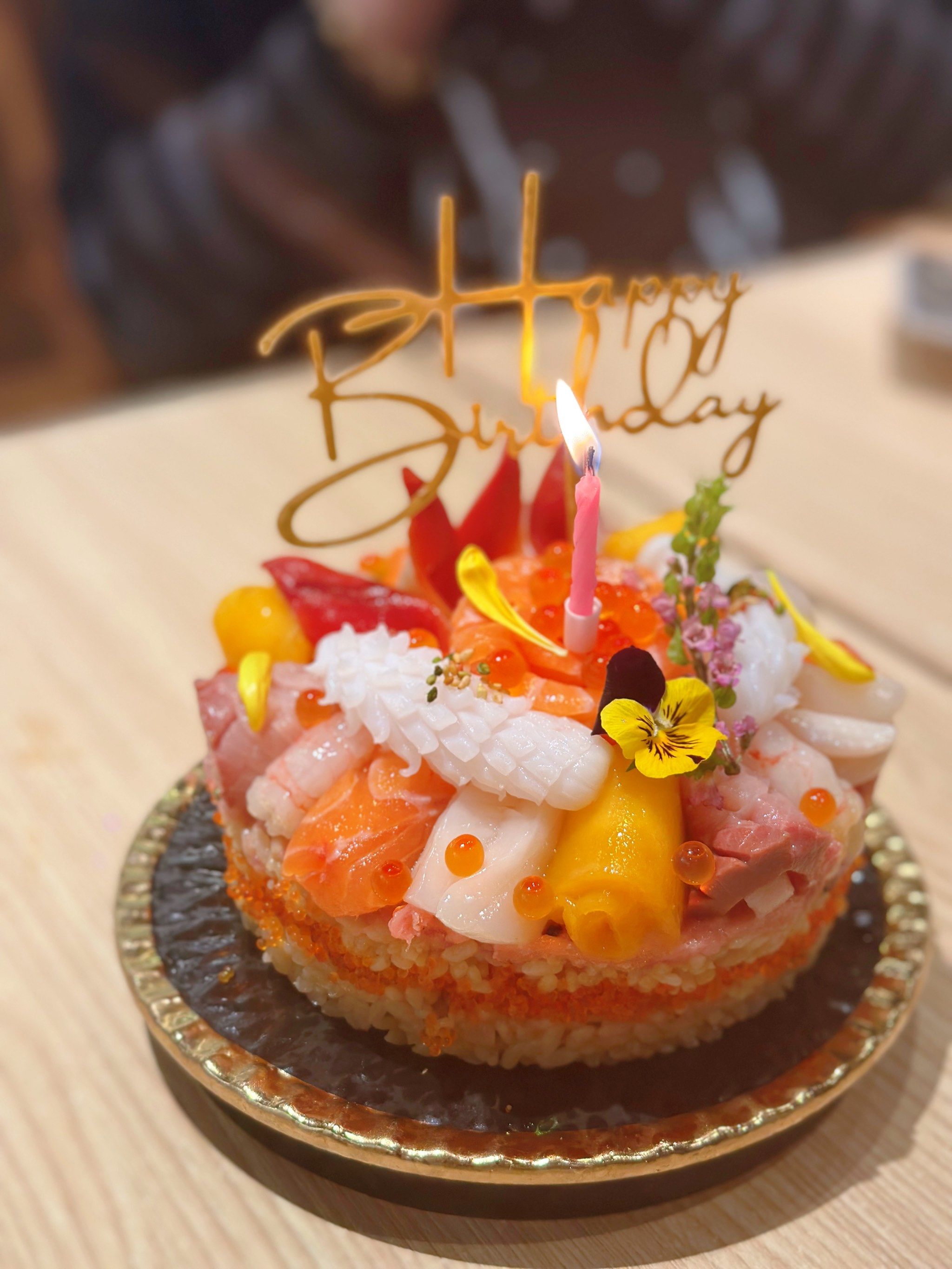 惊喜!生日特制蛋糕 澳门樱川寿司