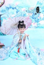 -后宫·古装汉服京剧儿童亲子全家福摄影