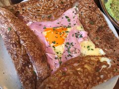 巴黎火腿鸡蛋芝士蘑菇可丽饼-RAC BAR(安福路店)