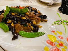 鲜鸡松茸炒牛肉-香云轩·顺德菜(香云纱园林酒店店)