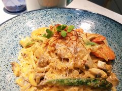 芝士蘑菇鲜虾意大利面-BE BRIGHT KITCHEN(正佳广场店)