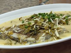 雪菜蒸黄鱼-凤嫂农家乐(梁弄店)