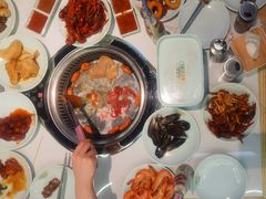 -绿岛港轩海鲜烤肉涮锅自助餐厅