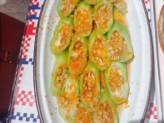 蟹籽蒜蓉蒸丝瓜-蚝魁·海鲜大排档·啫啫·生蚝(体育西店)