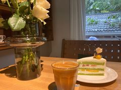芒果无花果斑斓蛋糕-竹子咖啡bamboo coffee