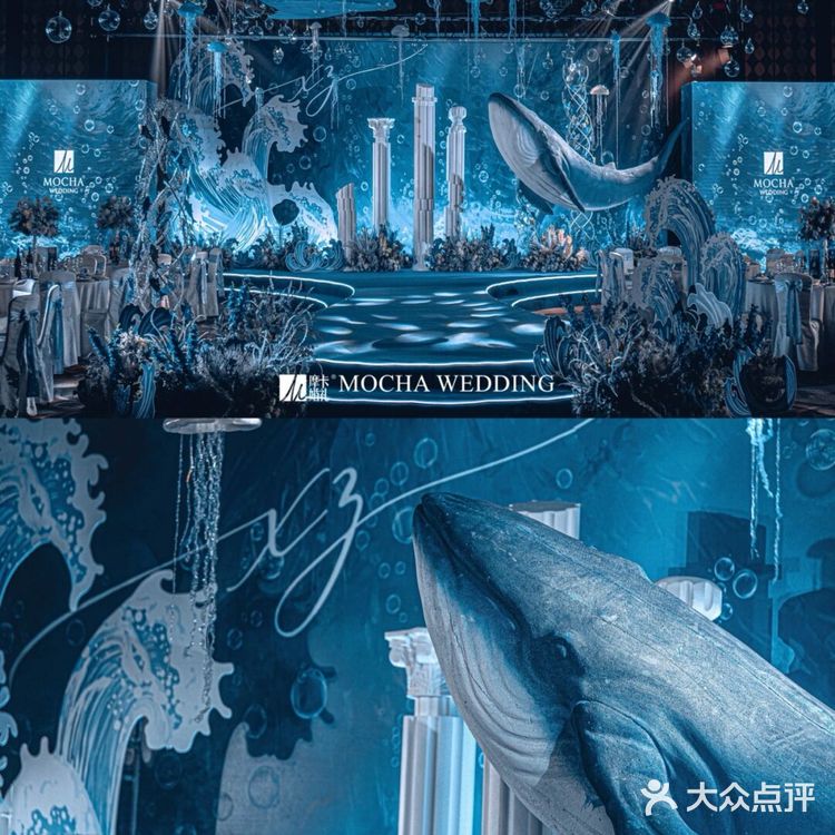 梦幻蓝色海洋风🌊在海底举办了一场婚礼