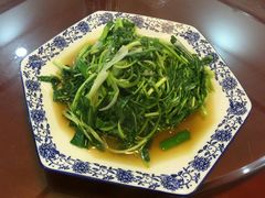 大蒜炒马兰-呼吸森林·生态农庄农家乐私房菜