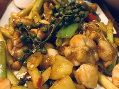 翠绿椒香爆牛蛙-火齐潮汕砂锅粥(五道口店)