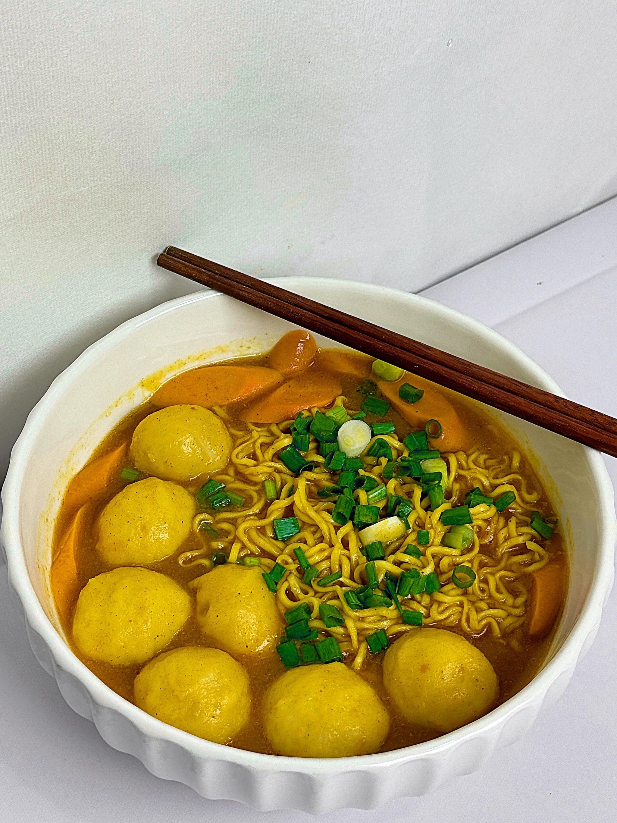 在家做饭🍳咖喱鱼丸面