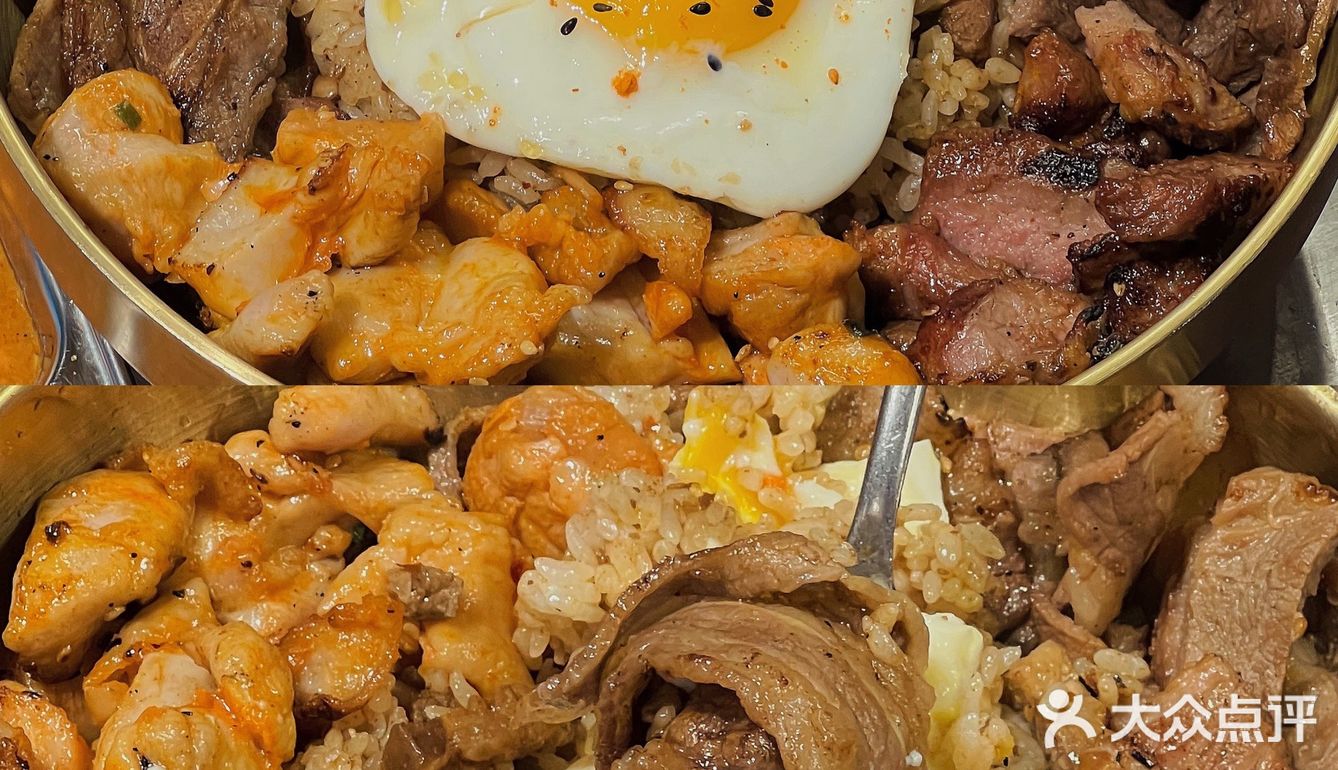 广州！！吃到了好吃的满满烤肉流心蛋炒饭！！🍳 