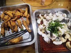 葱油淋鲈鱼-大岗仙庙烧鸡(花东店)