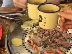 -陈叉子钢盆烤肉(中原万达店)