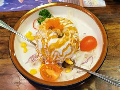 炸温泉蛋土豆泥沙律-仙隐小鹿中華の日料(正弘城店)