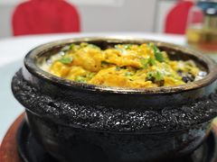 石锅韭菜蛋-翠茗农庄土菜馆(天目湖店)