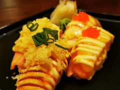 火炙三文鱼寿司四味-鸟鹏烧鸟居酒屋(昌岗店)