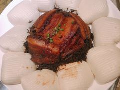 夹馍扣肉-刘胖子家常菜·蹄花焖藕(富安街店)