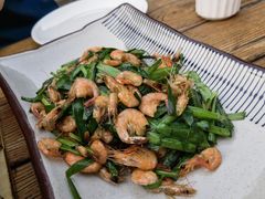 韭菜炒小河虾-烧肉馆(古北水镇景区店)