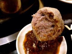 非常弹牙得牛肉丸，很香-吉友粥底火锅(方斜路店)
