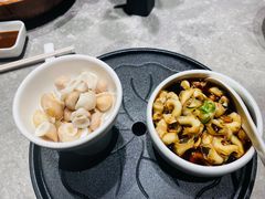 辣酒汁花螺配夏威夷果-木守西溪溪隐餐厅