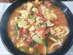 番茄鸡蛋汤面-冷峰马家鸡蛋牛奶醪糟(八朗学五巷店)