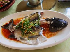 清蒸山涧鲩鱼-茗荔园农庄(大涌店)