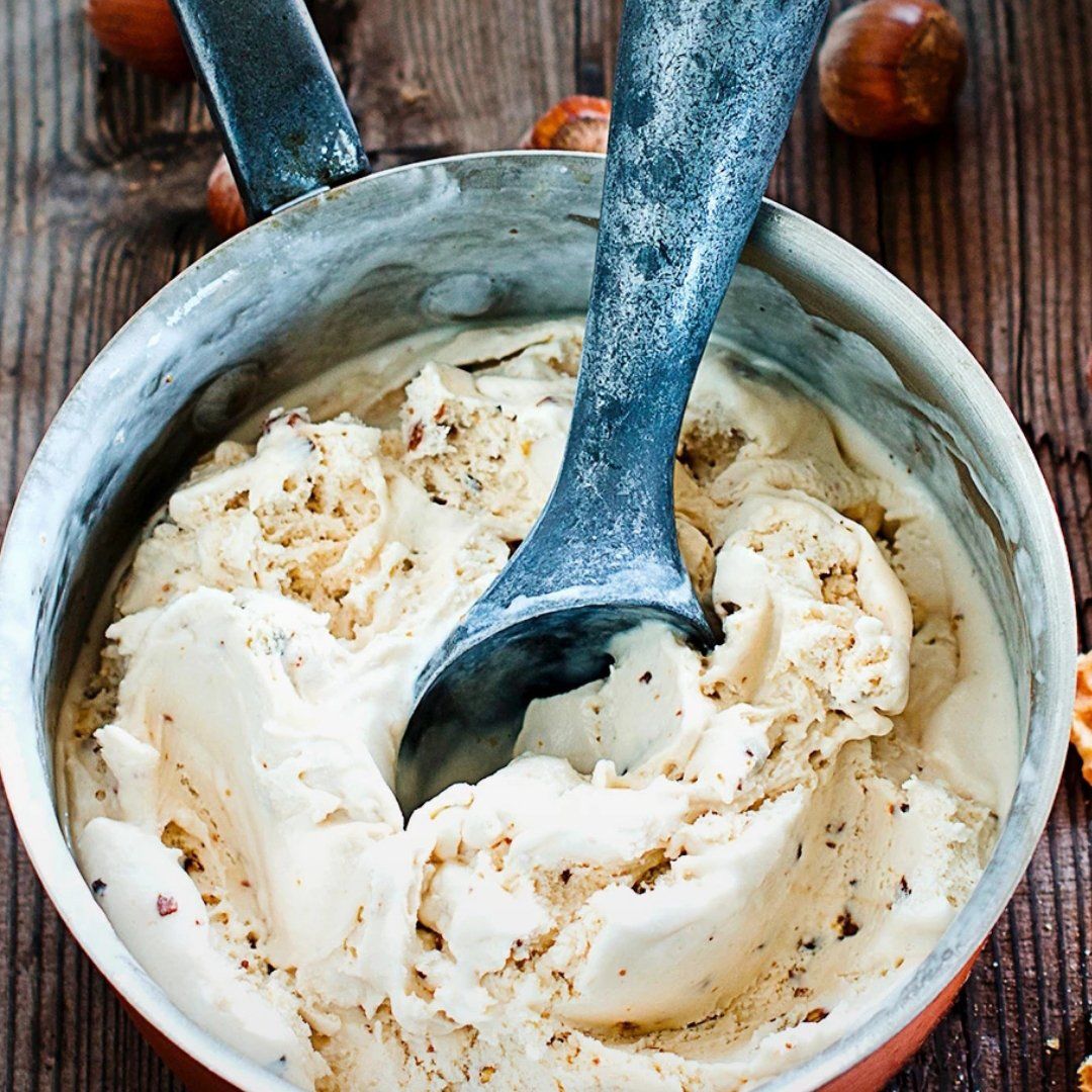 a spoonful of ice cream