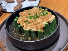 蒜茸蒸秋葵-敏珠拉姆藏餐·南京厨房(富春江东街店)