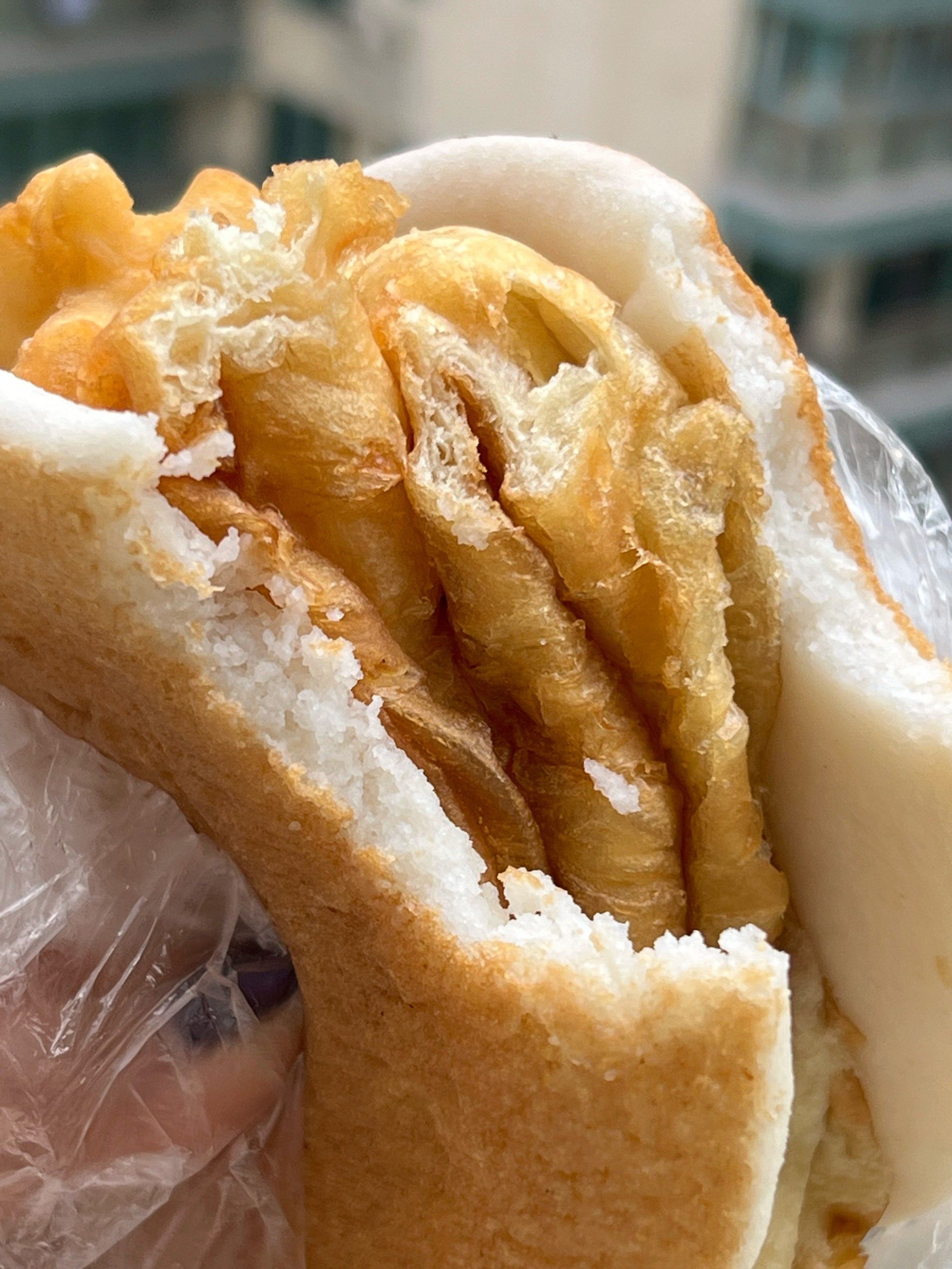 米饭饼夹油条每次都被香迷糊