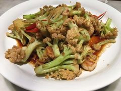 有机菜花炒五花肉-泰钰丰烤鸭.天津菜(开发区店)