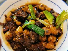 野生茨菇雪花牛肉-香阁餐厅·常州菜·常州菜代表品牌(新北奥体店)