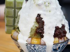 抹茶生乳かき氷-WONDER ICE 萬得冰田(建設路总店)