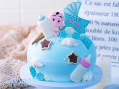 小淘气满月百天-良雪LANSOO低糖生日蛋糕(朝阳店)