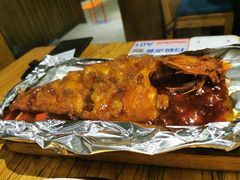 铁板烧汁鲈鱼-U你·湖北家宴菜(南湖总店)