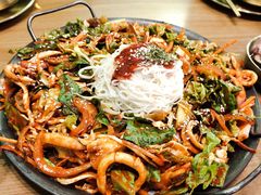 招牌辣鱿鱼五花肉煲-HOTISLAND海鸡岛·韩国料理(江南西店)