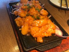 铁板糖醋里脊-吕氏疙瘩汤·海鲜新鲁菜(海州利群店)